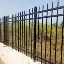 Zinc steel metal Fence iron wire net privacy garden border screen custom picket metal panel fence