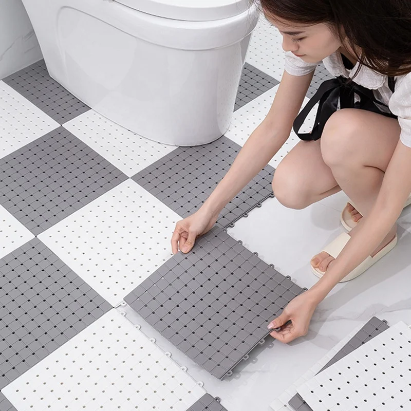 Eenzaamheid Maak los Memo Bathroom Anti-slip Floor Mats Hotel Shower Splicing Pvc Floor Mosaic Foot  Carpet - Buy Bathroom Mats,Floor Mats,Mosaic Floor Mat Product on  Alibaba.com
