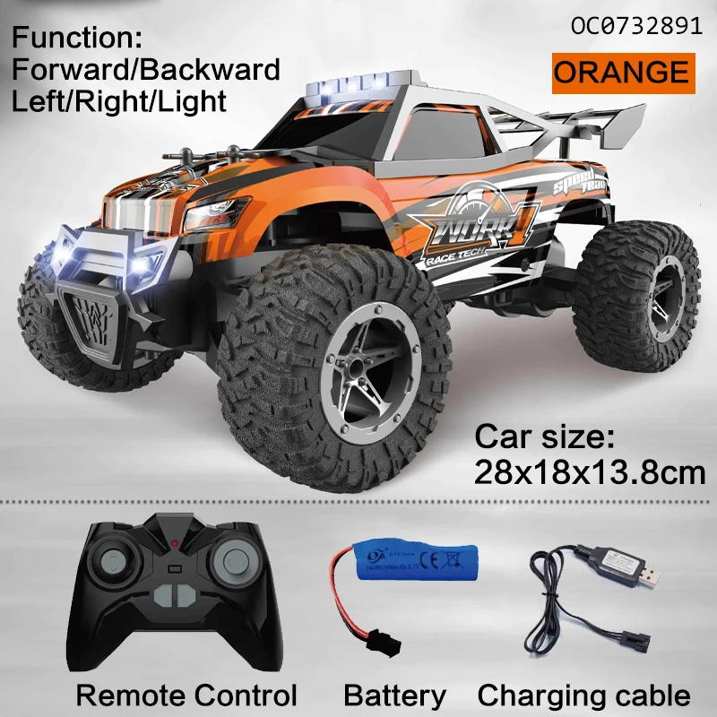 2.4G 1:16 Racing remote control rc off road car toy for kids with light