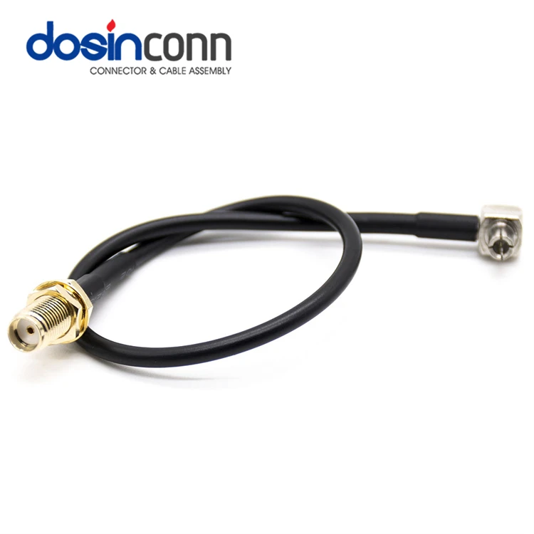 6/12inch SMA Female to TS9 Male Plug Right Angle Connector Pigtail Cable RG316
