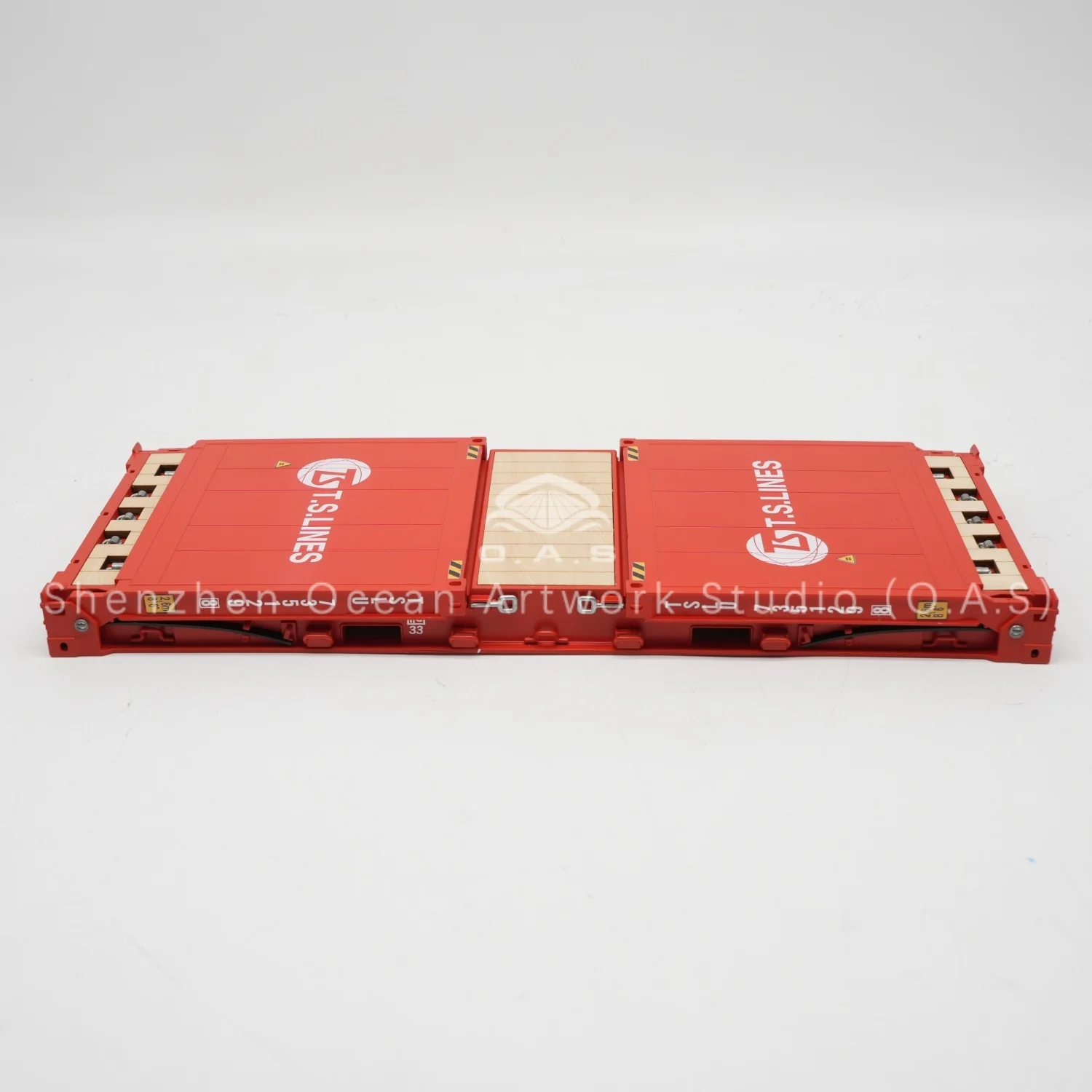 loas container model factory customized scale120 plastic crafts shipping boxes ts lines flat rack container model-12