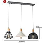 Gray European Retro Home Lighting Decoration Cement Gray E27 Chandelier