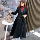 Coat Factory Direct Sales Custom 2021 New Style Acetate Wool Buttons Decoration Long Women Ladies Coat