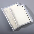 A5 Binder Transparent A5 Size 6-ring Pocket Size Clear Soft Pvc Clear Binder Covers