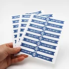 Silver Sticker Waterproof Custom Silver Foil Logo Bottle Security Labels Self Adhesive Jar Tamper Proof Seal Sticker