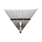 Wholesale High Quality Custom Garden Tools Metal 24-tooth Leaf Rake Garden Weed Cleaning Rake.
