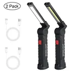 Work Light 2Pack Portable USB Rechargeable LED Flexible Folding Work Light