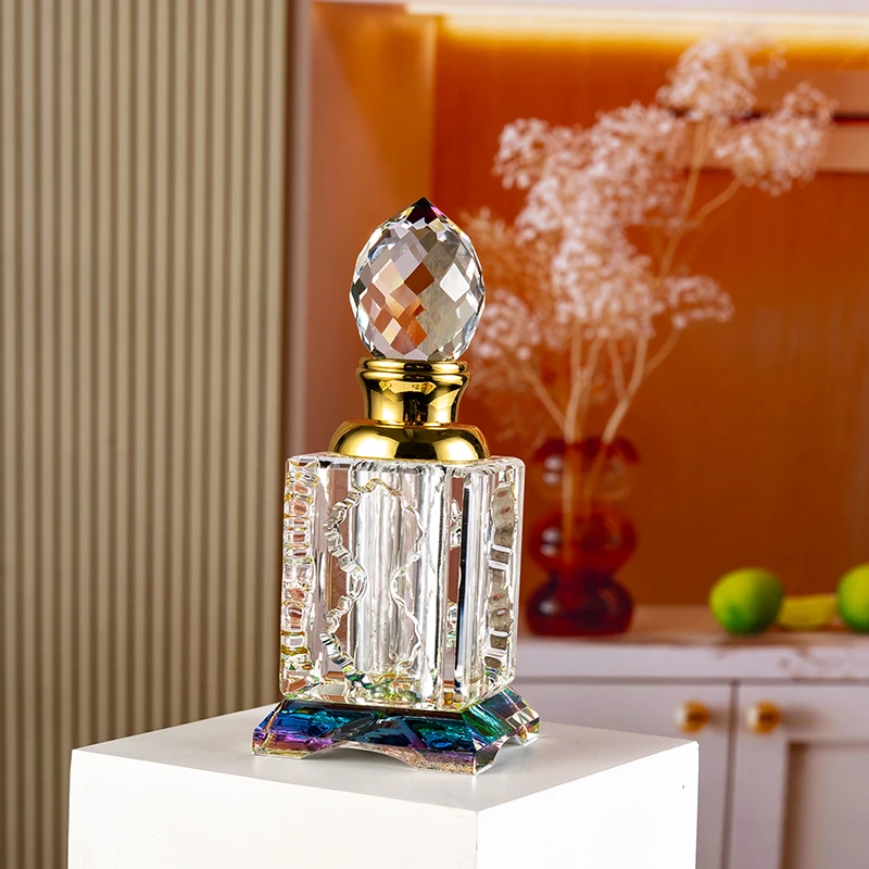 product hot sale everywhere luxury fashion glass empty bottle 12ml customizable crystal perfume bottle-10