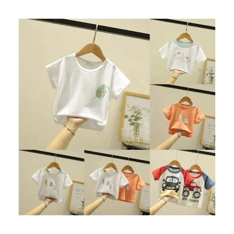 Children's clothing wholesale summer children's short-sleeved T-shirt for boys and comfortable baby cartoon half-sleeved tops