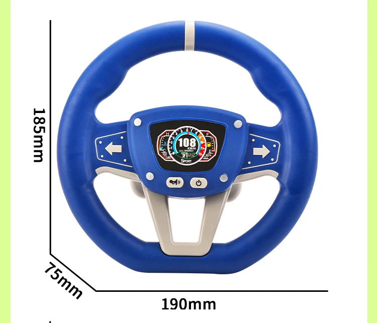 Montessori Simulated Steering Toy For Kids  Manufacturers Baby Sensory Toy Car Steering Wheel Light and Music