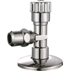 High Quality Toilet Bathroom Kitchen Angle Ball Valve Chrome Plated Brass Angle Valve