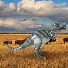 1.3m Giant Simulation Dinosaur Balloon 4d Standing Tall Balloon Sheet For Jungle Boy's Birthday Party Decoration Globes