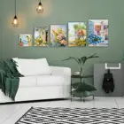2 Canvas Wholesale 2 Pcs Square Blank Artist Canvas Board Frame 25*25cm For Acrylic Oil Watercolor Painting