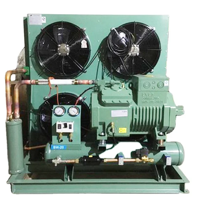 25HP/30HP/40HP Bitzer Piston Cooling Compressor Refrigerator Condensing Unit Low Temperature For Cold Room