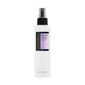 AHA/BHA Clarifying Treatment Toner Vegan Paraben-Free Exfoliating Facial Spray Hyaluronic Acid  Hydrating Mild