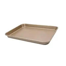 Wholesale Rectangular Flat 60x40cm Non-stick Aluminum Cake Tart Baguette Bread Baking Tray for Oven