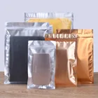 Aluminum Foil Aluminium Foil Coffee Bag Matt Rose Gold Aluminum Foil Zipper Food Powder Tea Coffee Party Gift Bag