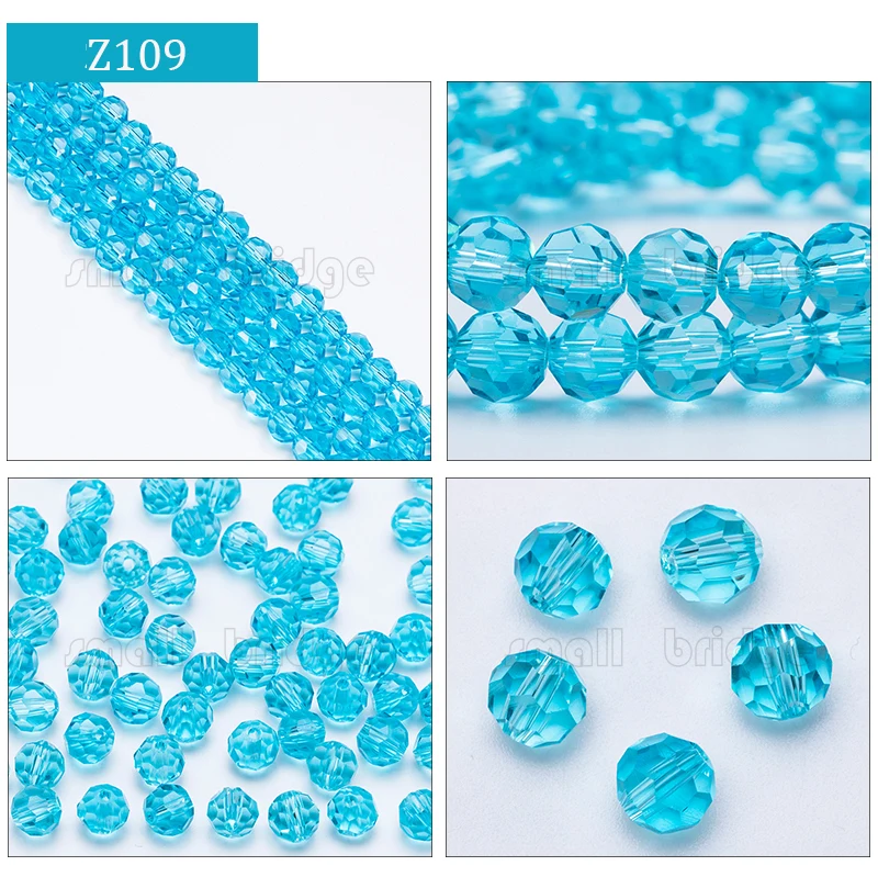 product 3 4 6 8mm austria round facet crystal beads for jewelry making bracelet diy accessories glass spacer loose beads-38