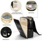 Diaper Bag High Quality Waterproof Diaper With Stylish Design Vegan Leather Baby Bag Nappy Bag