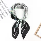 Square Scarf 2021 Best Selling Small Polyester Satin Square Scarf For Ladies