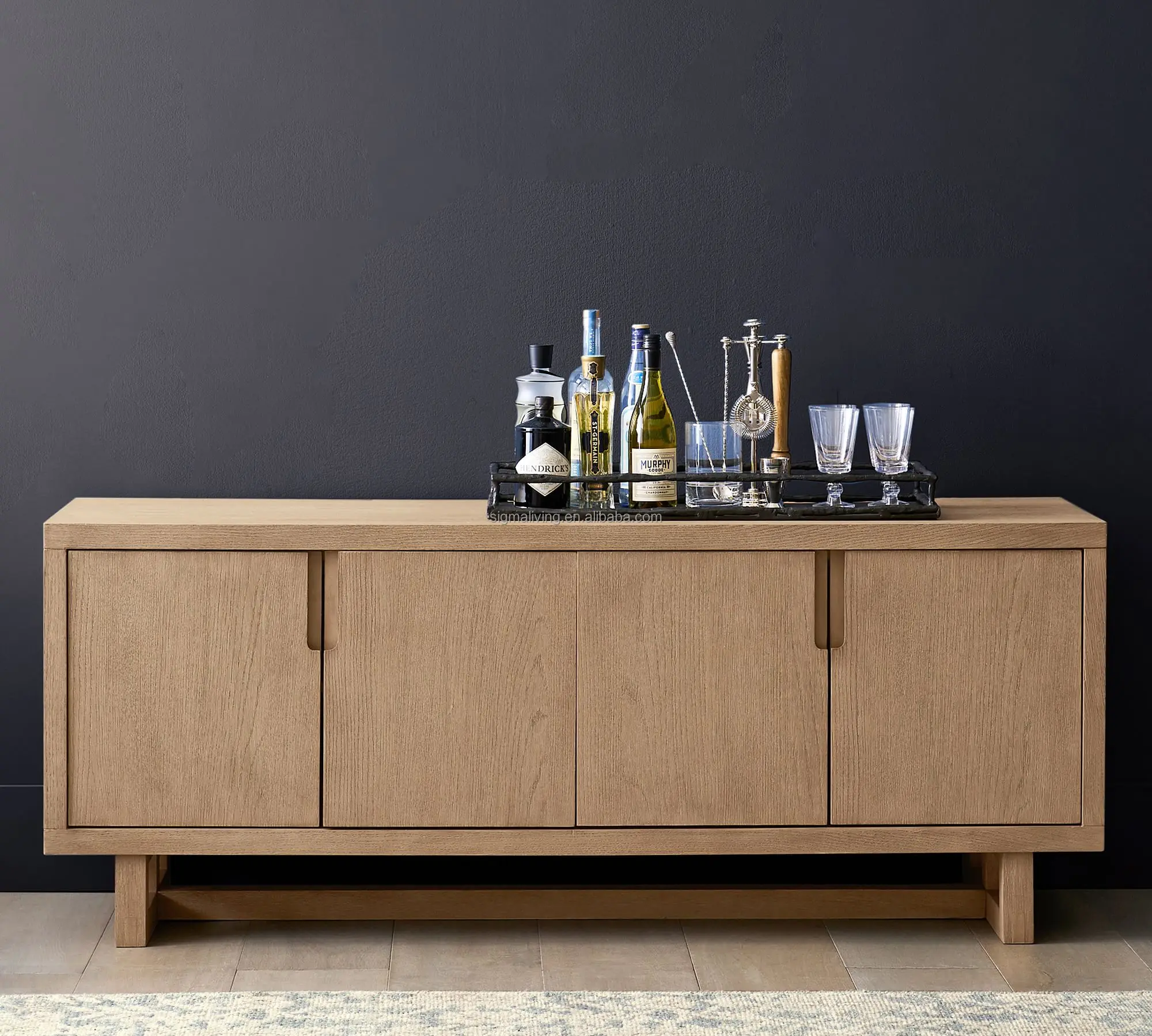 buffet cabinet wood modern luxury indoor furniture 68