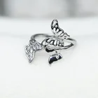 Diamond Classic Platinum Plated Gemstone Diamond Hollow Butterfly Rings