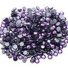 Tanzanite Luxury Tanzanite Crystal Hot Fix Glass Rhinestones Wholesale For Garment Accessories Diy