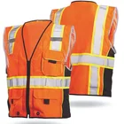 Vest Coat Woman Workwear Custom Logo Reflective Uniform Safety Vest Coat Woman