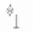 Threaded Earrings New Arrival Eternal Metal Titanium Internally Threaded Replacement Piercing Earrings