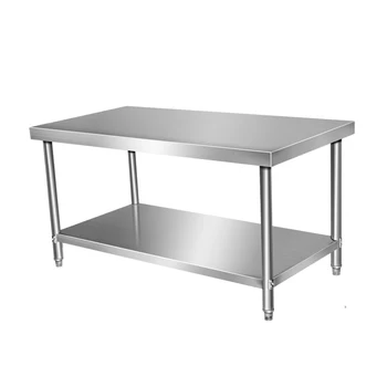 Commercial 201 Stainless Steel Work Table Working Table Restaurant Guangzhou Customized Kitchen Equipment