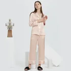 Sleepwear SIKOR Stock Factory Custom Satin Sleepwear China 100% Pure Silk Pajama Set Winter Women Silk Pajamas