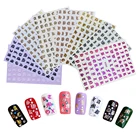 Nail 2020 Hot Design Laser English Letters Sticker Retro Alphabet Nail Sticker For Nail Art Decoration