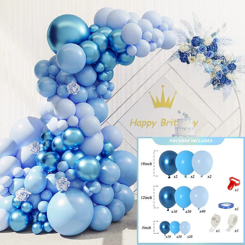 Birthday balloon set Party decoration blue balloon wedding room scene layout balloon arch kit