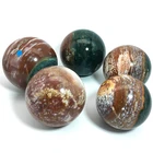 Jade Wholesale Natural Crystal Spheres Stones Healing Energy Sea Jade Ocean Jasper Ball
