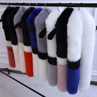 Fur Fur Scarf Large Winter Women Warm Fur Scarves Faux Type Mixed Colors Fur Collar Shawl