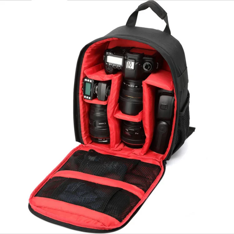 Lenses/ Video Camcorder Gadget Bag ~ Large Hama Black Red HAMA Camera Bag 