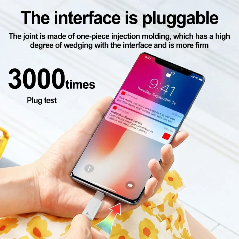 One Meter 6a Usb Cable Data Transfer Charger Fasting Charging Cables