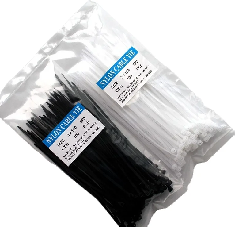 Black Cable Ties 300mm x 3.6mm Discount Multi Pack Zip Ties Nylon Tie Wraps