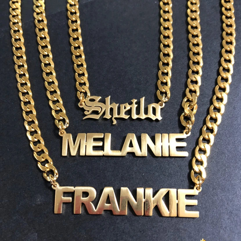 Letter Plate Necklace 