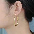 14k Gold Hoop Earrings Women Hot Selling Stainless Steel Big 18K 14K Gold Filled Hoop Earrings Women