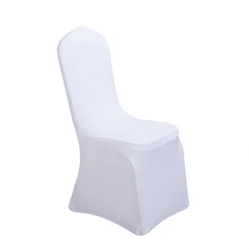 White Scuba Spandex Stretch Wedding Chair Covers