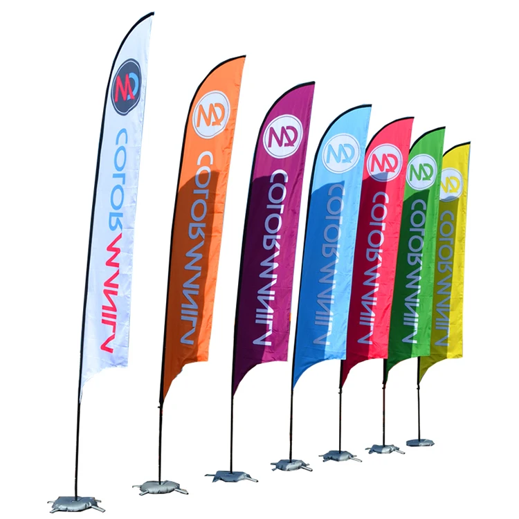 SALE Yellow Windless Full Curve Top Advertising Banner Feather Swooper Flutter F 