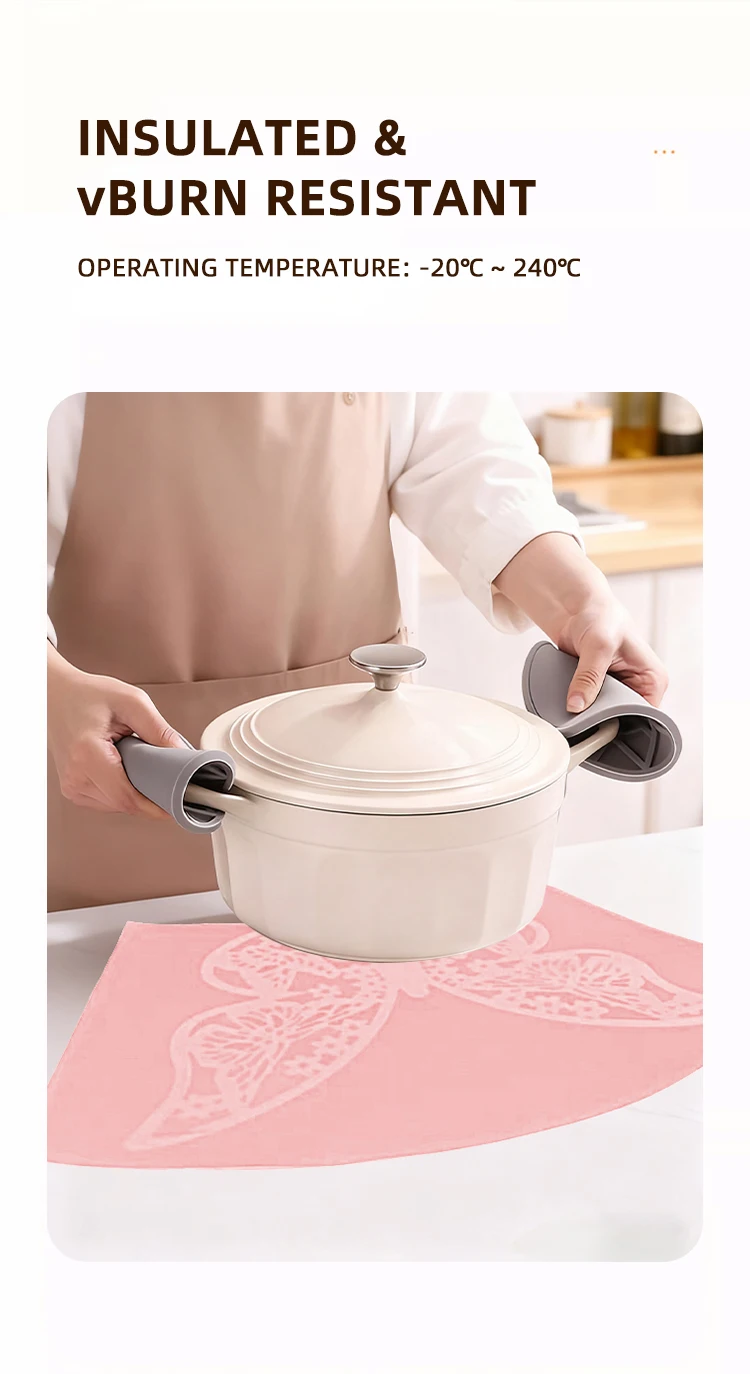 Modern Eco-Friendly Reusable Food Grade Silicone Large Dining Table Mat Heat Resistant Oil Proof Non-Slip Placemat Home Kitchen supplier