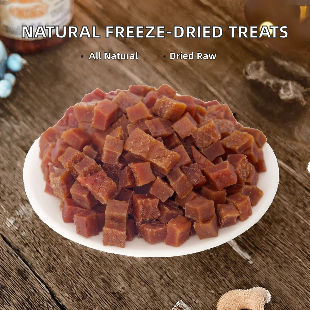 Natural Raw Meat Chicken Duck Liver Beef Freezing Dried Dog Treats Premium High-protein Eco-friendly Pet Food Snacks Vitamins factory
