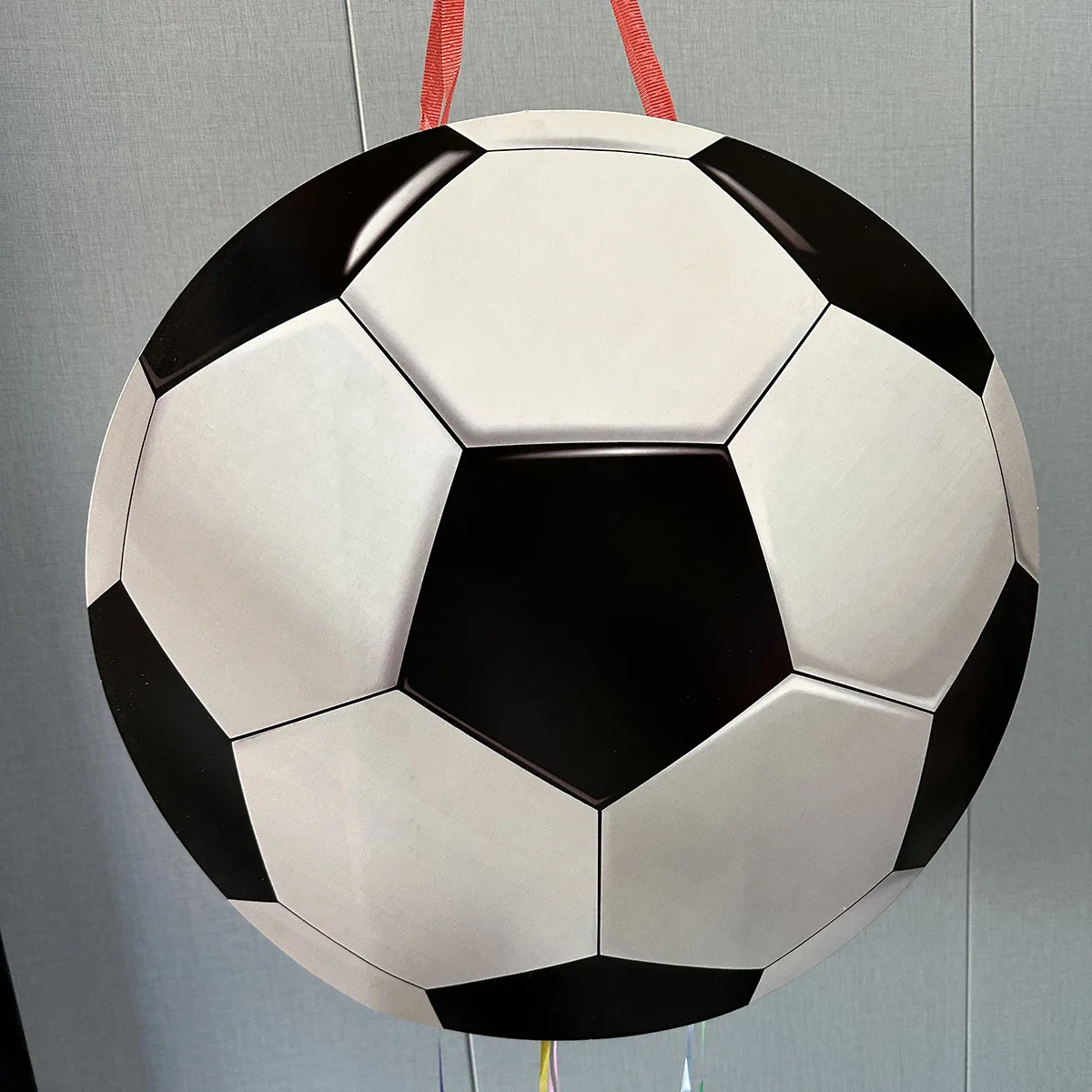 Football Pattern Pinata Celebrating For Party Game Disposable Soccer Elements Pinatas