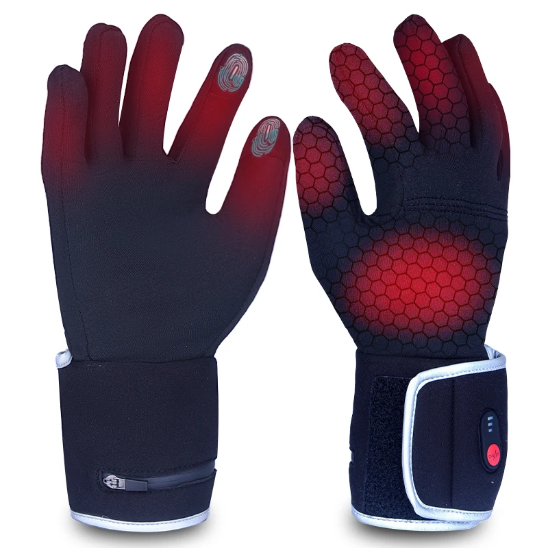 Touch Screen Rechargeable Heating Glove Electric Winter Warming