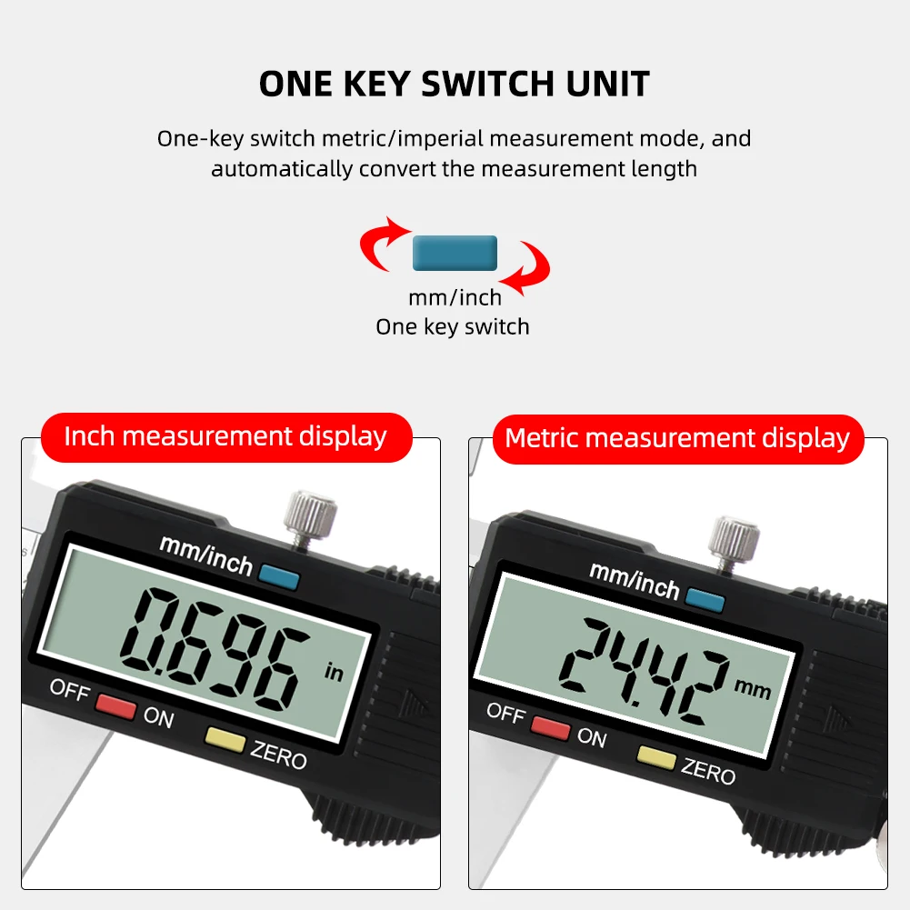 150 mm Digital Electronic Gauge Stainless Steel Vernier 150mm 6inch Caliper Micrometer