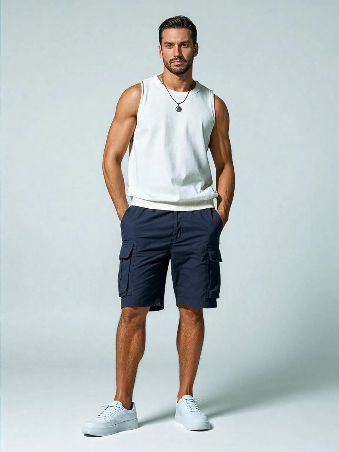 Wholesale Custom logo Summer Gym Sports Running Fashion Cotton Sports Shorts details