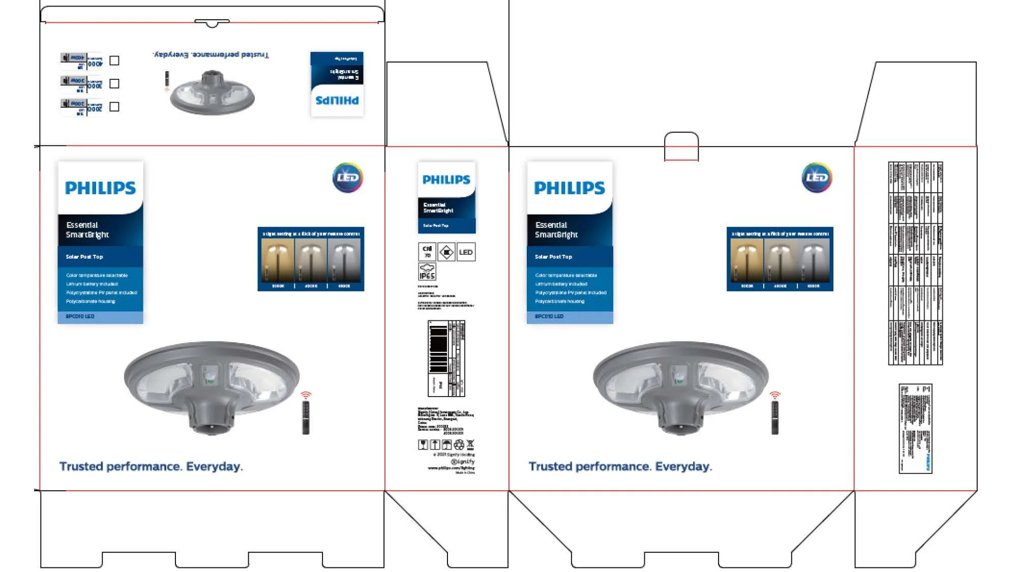 Philips Essential Smartbright Solar Post Top Bpc Mct Solar Post Top