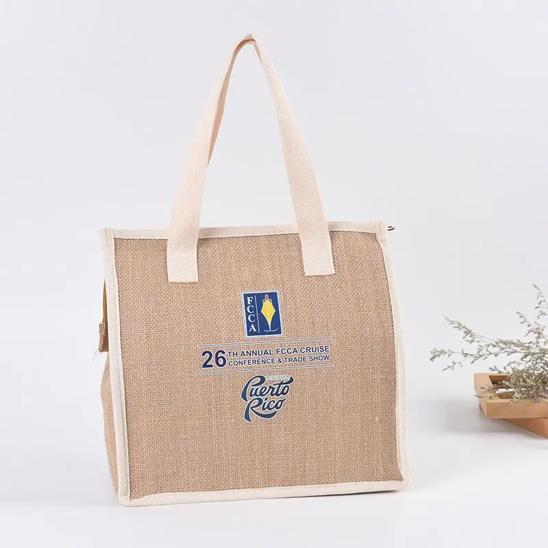Fashion Non-Woven   Custom Shopper Tote  Cooler Bag For Lunch Travel Beach Camping Picnic Fishing